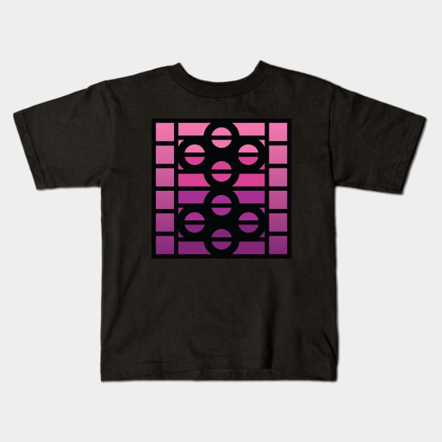 “Dimensional Planetary Systems” - V.6 Purple - (Geometric Art) (Dimensions) - Doc Labs Kids T-Shirt by Doc Labs